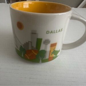 Starbucks Dallas Mug with Yellow Interior